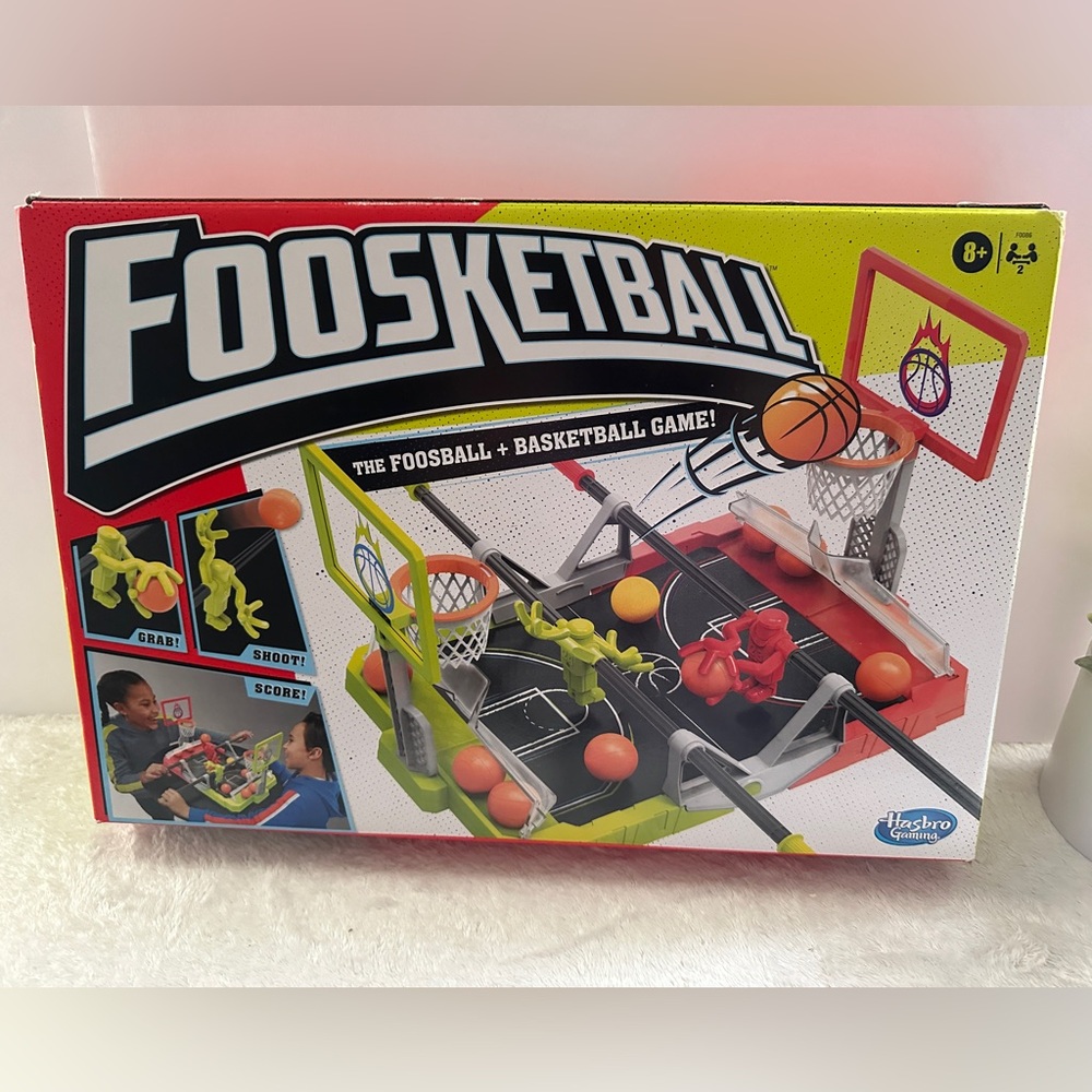 Foosketball Game, The Foosball Plus Basketball Tabletop Game for Kids Hasbro